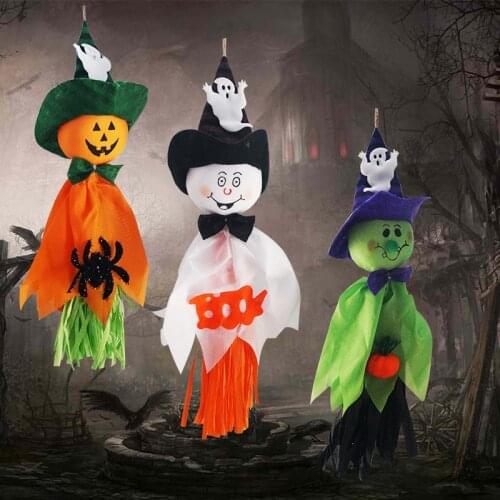 Halloween Ghost Hanging Decoration Printing Doll Pendant Halloween Decoration Haunted House Horror Props Bar Home Decor