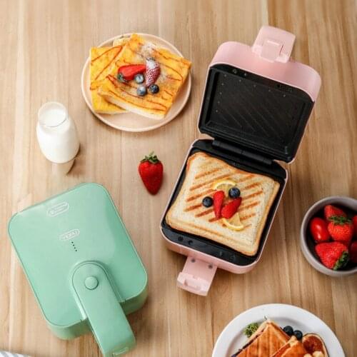 650W Sandwich Maker Breakfast Machine Toaster Machine Home Light Food Waffle Maker Multi-Function Heating Toast Pressure Toaster