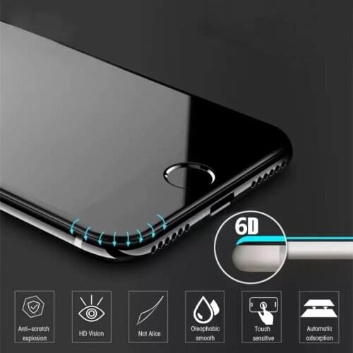 6D Curved Edge Full Cover Screen Protector For iPhone 11 12 Pro Max 6 7 6S 8 Plus Tempered Glass For iPhone 12 X XR XS Max Glass
