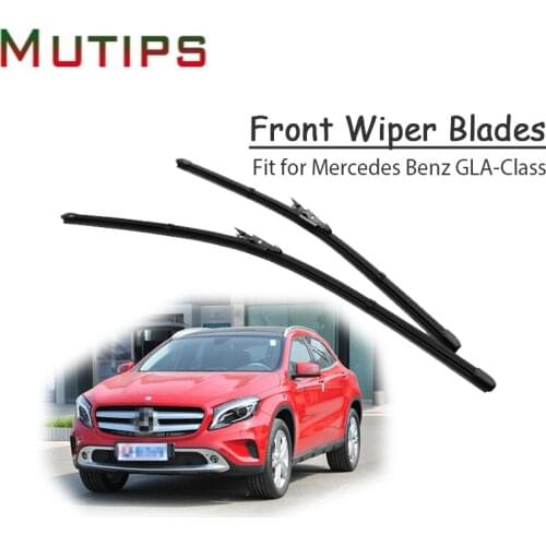 1Set Rubber Car Front Wiper Blade Kit For Mercedes Benz GLA Class X156 180 200 250 45 AMG CDI Original Windscreen Accessories