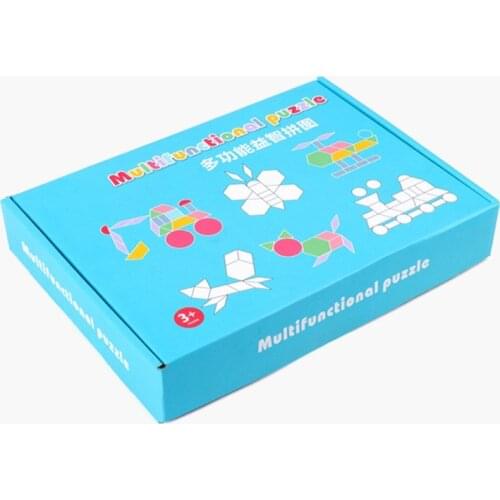 180 Pieces Wooden Puzzles Creative Jigsaw Puzzles Early Childhood Educational Imagination Intelligence Colors Shapes Cognition