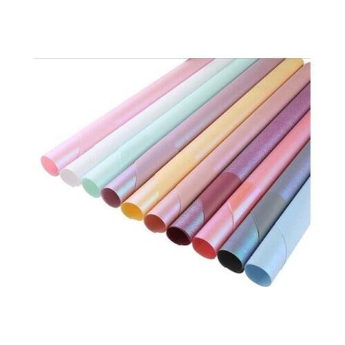 20pcs 60cm New Craft paper Waterproof Shiny Flower Wrapping Paper Gift Wrapping Paper Bouquet Floral Packaging Material