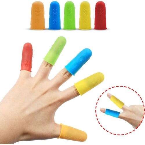 5pcs Protector Silicone Finger Set Random Color Food Processing high temperature resistance Anti Ironing Granule