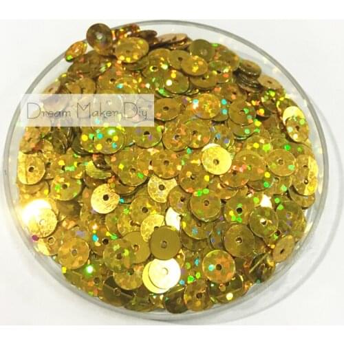 5000pcs(50g) 6mm Flat Laser Loose Sequins Paillette Sewing For Crafts Scrapbooking confetti decoration for sewing garment etc