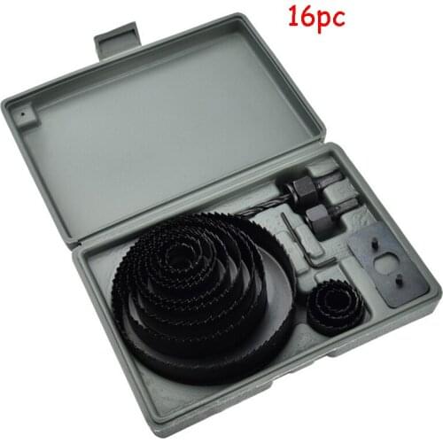 7/8/11/16pcs Woodworking Hole Opener Saw Carbon Steel Drilling Tool Hole Saw Cutting Kit Electric Drill Accessories Set