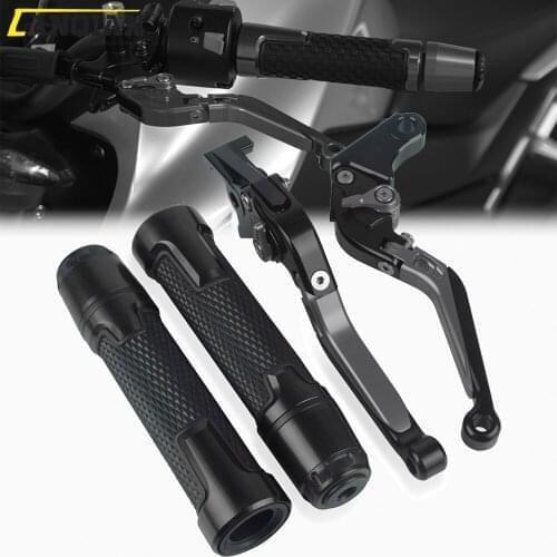 Motorcycle Accessories CNC Aluminum Brake Clutch Levers Handlebar Hand Grips Ends For Kawasaki NINJA400R NINJA 400R 400 R 2011