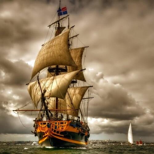 Drill Shiny 5D DIY Diamond Painting Sail Boat in Ocean Diamond Embroidery Scenery Painting Cross Stitch Home Decor Crafts