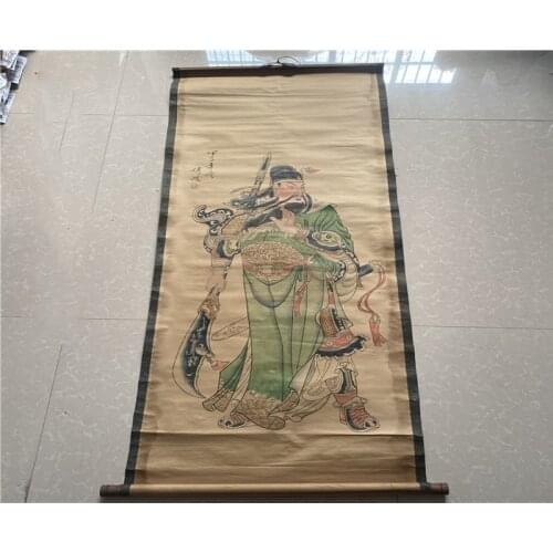 Antique Chinese Calligraphy and Painting Works In Qing Dynasty Paper and Cloth Painting 200 Years Ago