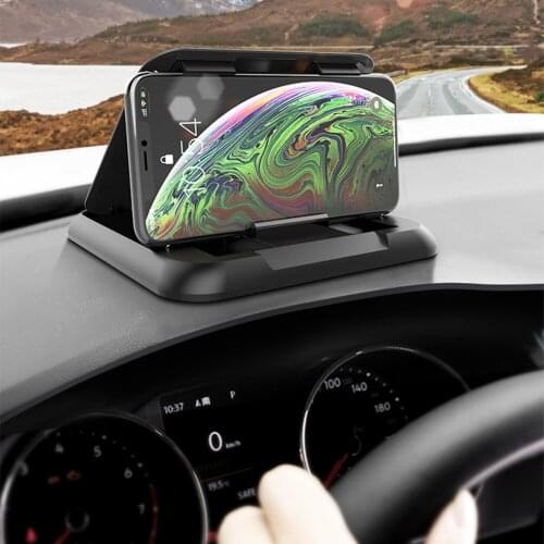 Car Phone Holder Mount Universal Dashboard Phone Holder for Car Anti-Slip Silicone Suction Pad Adjustable Smartphone Support