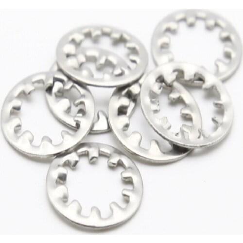 Free delivery 304 Stainless Steel A2 Internal Toothed Shakeproof Washers Lock Washer M3M4M5M6M8M10M12M14M16M18M20M24M30