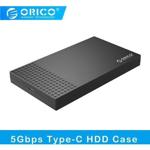 ORICO 2526C3 USB 3.1 Type-C Hard Drive Disk Case 2.5 inch 400 +MB/s HDD SSD Enclosure SATA HDD SSD Mobile Enclosure Box for PC