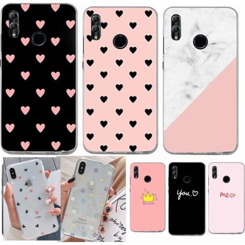 Love Heart Case For on Huawei P Smart 2019 Case Cute Silicone Cover For Huawei Mate 10 20 P20 Honor 10 Lite P Smart P30 Pro Case