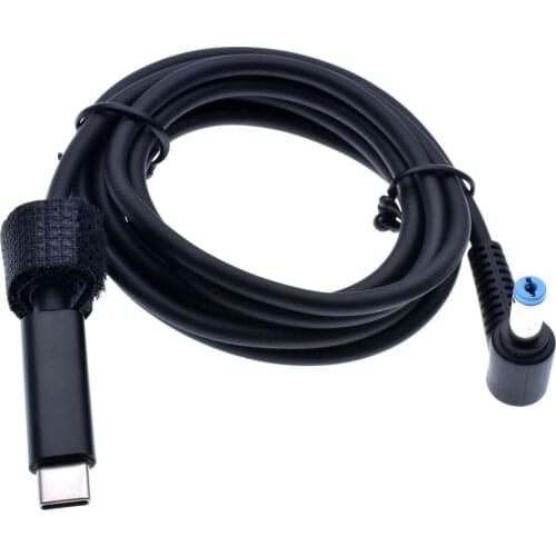 DC USB Type C to 5.5x1.7 5.5*1.7mm Male Plug Converter USB C PD Charging Cable Cord for Acer Aspire 19V Laptop Power Adapter