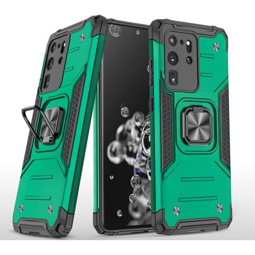 For Samsung S20 FE 5G M51 M31S Note 20 Ultra Heavy Duty Rugged Case for Samsung A51 A71 S10Lite Magnetic Ring Holder Phone Case