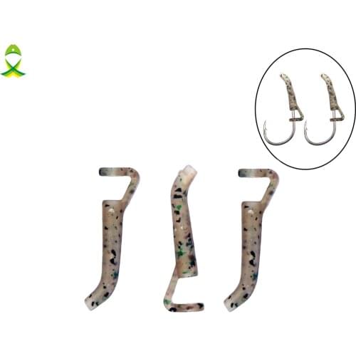 JSM 30pcs/lot Fishing Hook Sleeve Tube Hair Rig Aligner Sleeves Soft Anti Tangle Positioner Terminal Tackle Carp Accessories