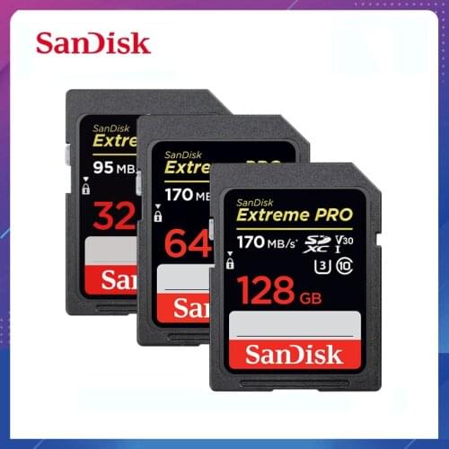SanDisk Memory Card SD Card Extreme Pro/Ultra 32 64 128 GB U3/U1 32GB 128GB 64GB 256GB Flash Card SD Memory SDXC SDHC