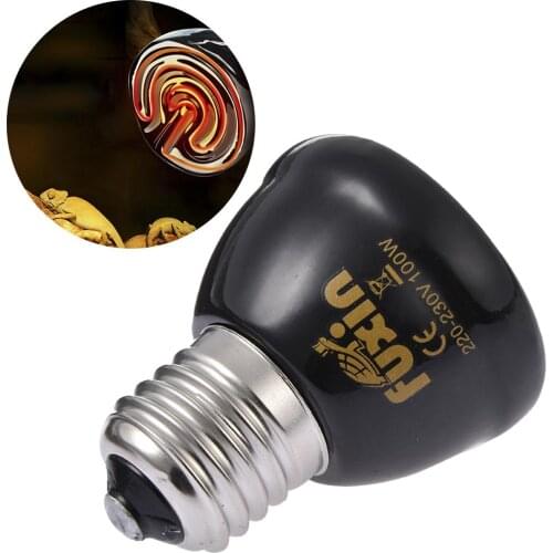 Far-Infrared Ceramic Pet Heating Lamp Lizard Tortoise Spider Reptiles Heater Warmer Light Bulb Brooder 25W/50W/75W/100W