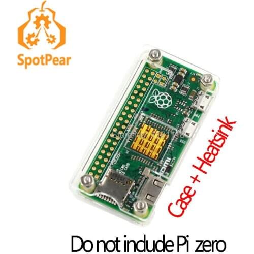 Raspberry Pi zero Pi0 Board case BOX shell and Heatsinks zero W