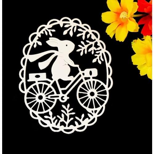 SHINECRAFT New DesignMetal stencil mold Cutting Dies happy easter bunny scrapbook die cuts Album Paper Card Craft Embossing