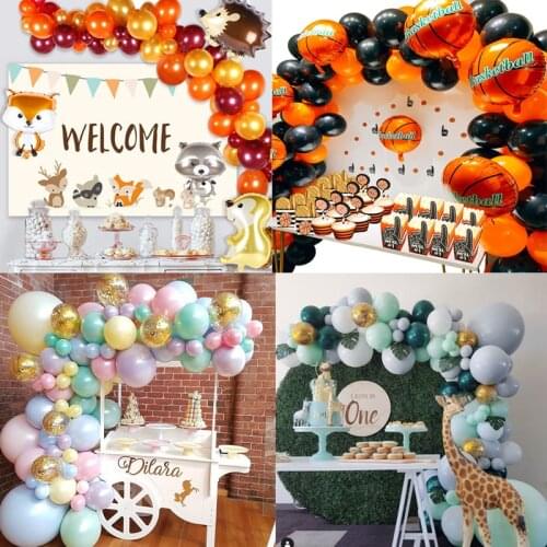 Multicolor Balloons Arch Garands Set Gold Party Balloons Baby Shower Kids Birthday Party Supplies Backdrop Wedding Decorations