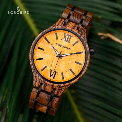 BOBO BIRD New Natural Wooden Texture Wristwatch Luxury Casual Men Watch Japanese Miyota Movement Gift For Lover Box Reloj Hombre
