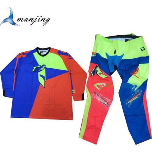 For Big People Mens Cross country Suit Downhill Dirt bike ATV Suits motocross Off Road racing jerseys +pants Combination