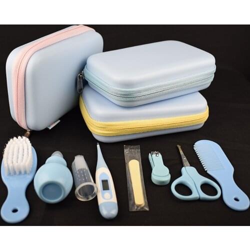 Baby Health Care Kit Portable Newborn Baby Grooming Kit Nail Clipper Scissors Hair Brush Comb Safety Care Set Hot Sale