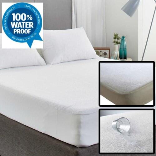 New Cotton Waterproof And Stain Resistant Mattress Protector Bug Mattress All Proof Washable Covers Size Bed Hypoallergenic