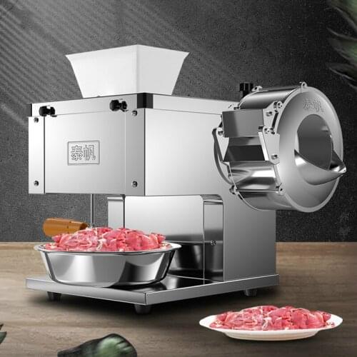 Commercial Household Electric Dicing Meat Grinder Manual Electric Dual Purpose Meat Cutter Stainless Steel Body Durable And Safe