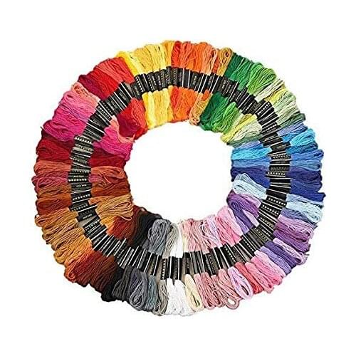 Multi Colors 100PCS Similar DMC Threads Cross Stitch Cotton Embroidery Threads For DIY Sewing Tools Accessories Skeins Craft