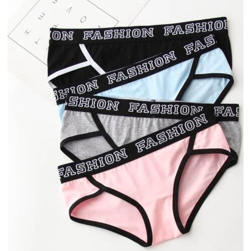 Panties for women cotton underpants ladies sexy underwear letters plus size lingerie female causal briefs women intimates