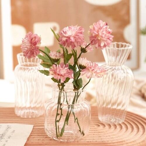 Flower Vase For Wedding Decor Centerpiece Glass Vase Rose Table Ornaments Desktop Dried Flower Vase Nordic