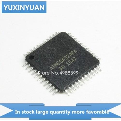 YUXINYUAN 5PCS/LOT ATMEGA324PA-AU ATMEGA324PA AU 324PA-AU ATMEGA324 QFP44 in stock