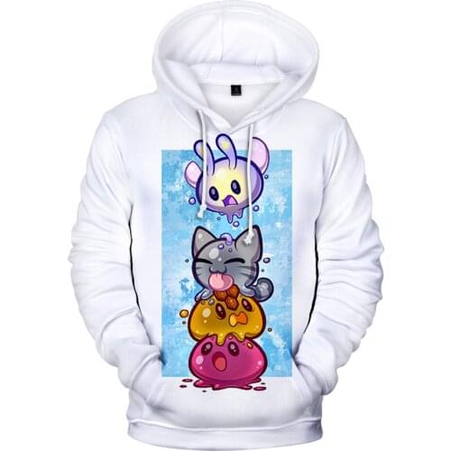 2021 kawaii Hoodie Slime Rancher 3D Hoodie Fashion Hoodies Sportswear Kids Sweatshirt Streetwear Men/Women Harajuku Clothes