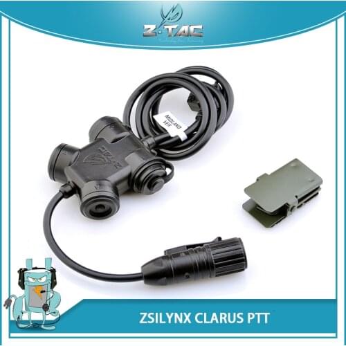 Z-Tactical Headphone PTT accessories Airsoft Element Z-TAC Softair Airsoftsports ZSILYNX CLARUS PTT Headset Military parts Z130