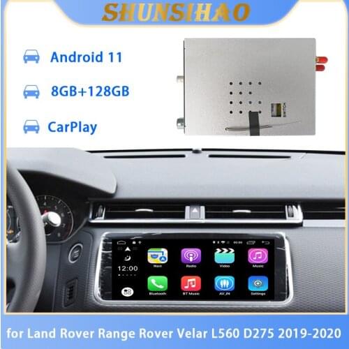 Car GPS Android decoding box for Land Rover Range Rover Velar L560 D275 2019-2020 multimedia video interface box carplay 128G