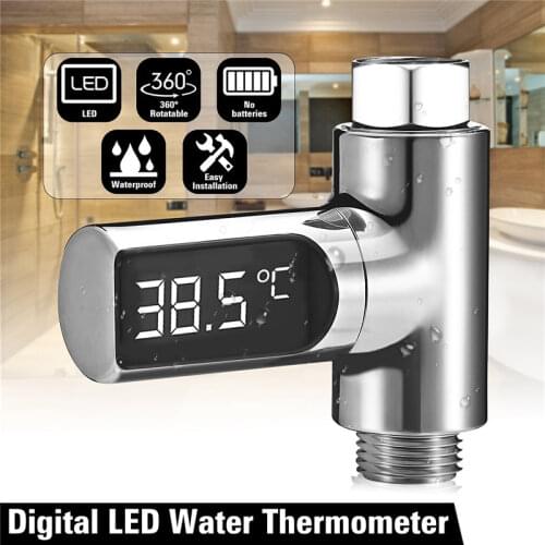 Digital LED Display Faucet Temperature Monitor Water Temperature Meter Gauge Smart Shower Faucet for Kitchen Bathroom