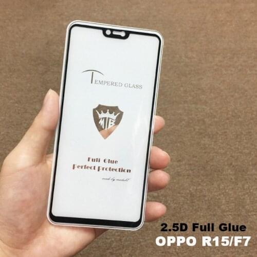 For OPPO F7 Full Cover Full AB Glue Tempered Glass Screen Protector Film for OPPO F7 6.23" Anti fingerprint