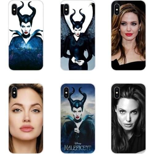 For Samsung A10 A30 A40 A50 A60 A70 Galaxy S2 Note 2 3 Grand Core Prime Angelina Jolie Maleficent horns Mobile Phone Case Covers