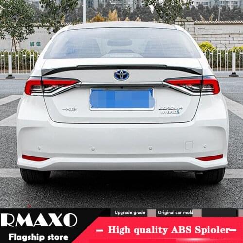 For Toyota Corolla Spoiler 2019-2021 Corolla TTD-K Spoiler ABS plastic Material Car Rear Wing Color Rear Spoiler