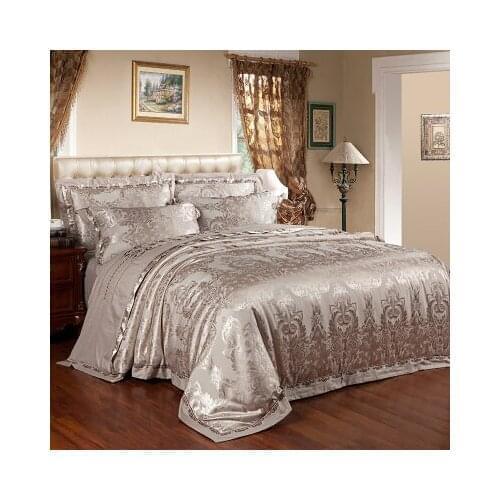 European textile cotton satin1.5 1.8m bed four pieces of cotton bedsheets