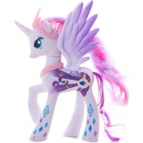 Unicorn Queen Chrysalis Big Bright Anime Small Eyes Cartoon Figure Pvc Toy Horse 14CM High
