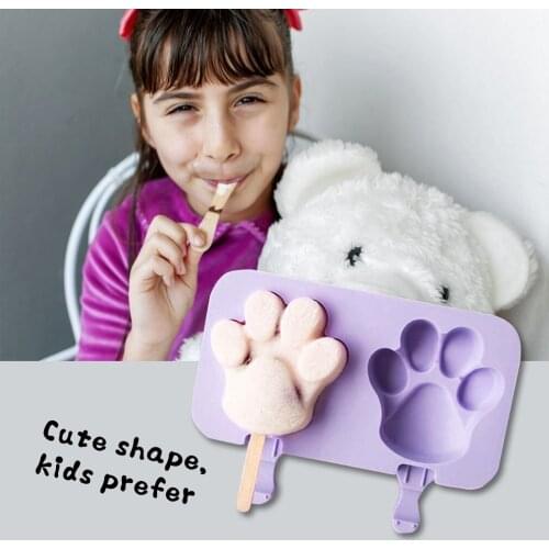 Popsicle Molds Cake Pop Mold With Lid Popsicle Mold Silicone Ice Pop Molds For DIY Ice Cream With 50 Wooden Sticks