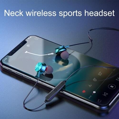 HD Calls Lightweight Magnetic Neckband Bluetooth Headphone for Running