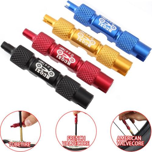 Bicycle Multifunction Wrench Valve Core Disassembly Tool Beautiful Mouth French Valve Tube Tire Double-head Removal