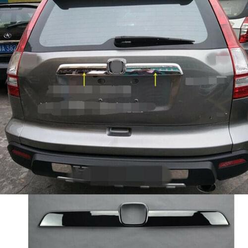For Honda CR-V 2007 2008 09 10 2011 ABS Chrome Trunk Rear Gate Door Lid Stripe Cover Trim