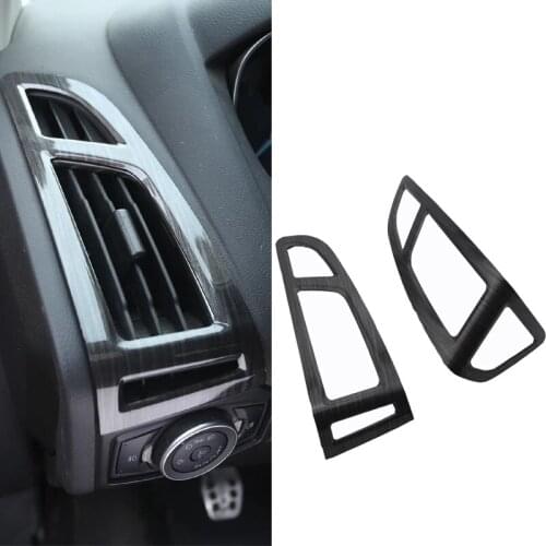 Wood Grain Car Air Conditioning Vents Decoration Cover Stickers for Ford Focus 3 4 2012 2013 2014 2015 2016 2017