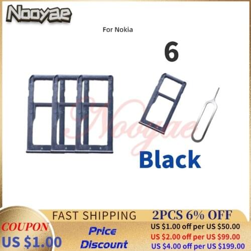 Nokia6 SIM Card Slot Holder For Nokia 6 TA-1000 TA-1003 Micro SD Card Slot Tray Socket Adapter + Tracking