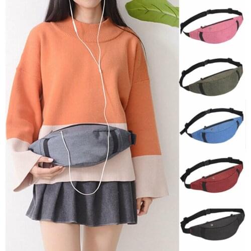 2019 New Women Waist Fanny Pack Belt Bag Travel Hip Bum Bag Sport Running Small Purse Chest Pouch Waist Packs