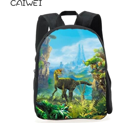 New Style Kids Baby School Bags 12 Inches Printing Dinosaur Animal Kindergarten Small Backpack Mini Schoolbag for Children Gift
